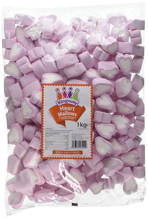 Skip to main search results. 1kg Bag Giant Pink Heart Shape Mallows Marshmallow Wedding ...