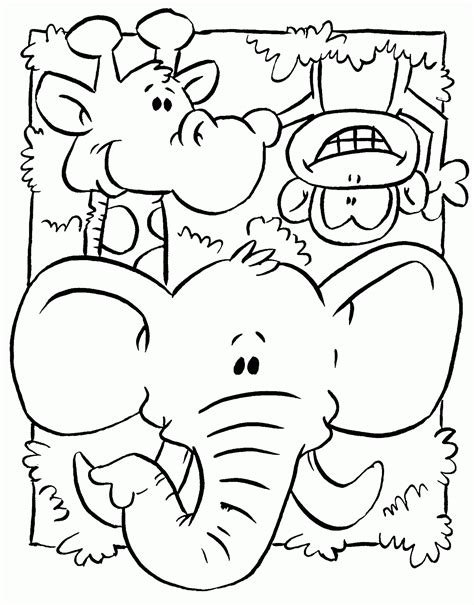 All characters for 100 images for coloring in good quality. Los animales de la selva para colorear - Rincon Util