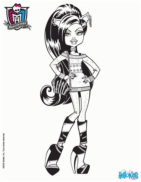 16 monster high printable coloring pages for kids. Monster High Coloring Pages Draculaura And Clawdeen ...