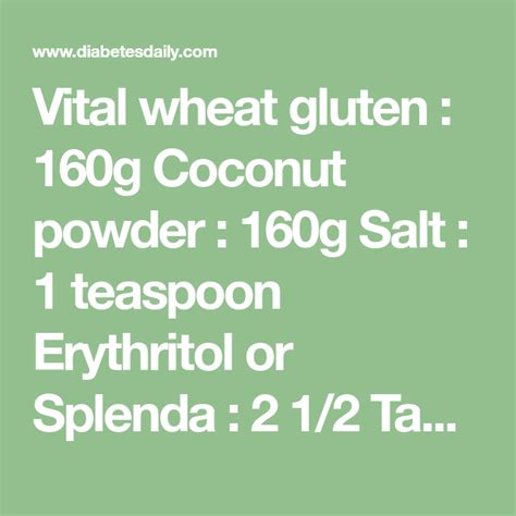 I would also like an alternative for vital wheat gluten, since. (LC bread) Vital wheat gluten + Coconut powder | keto diet ...