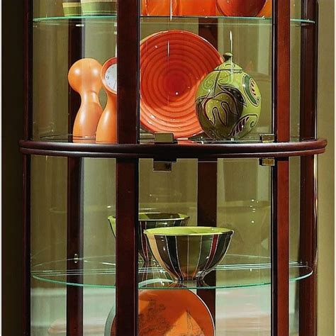 Pulaski creates fine furniture that is styled with purpose. Pulaski Preference 32 Inch Wide Half Round Curio Cabinet ...