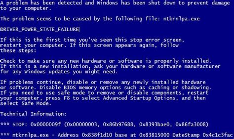 The most common methods to resolve the driver_power_state_failure issue, is to. ブルースクリーン(BSOD) DRIVER_POWER_STATE_FAILURE 原因は? - 餅と輪