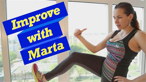 Sell your clothes at a marta store. Lunge plus kick forward - Improve With Marta - YouTube