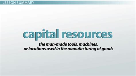 Thousands of parents and educators are turning to the kids' learning app that makes real learning truly fun. What Are Capital Resources? - Definition & Examples ...