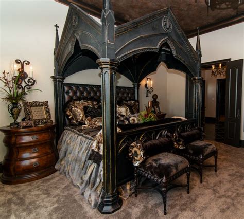 Smaller size for two people who want to get closer to each other. Gothic Bed in 2020 | Gothic bedroom, Gothic home decor ...