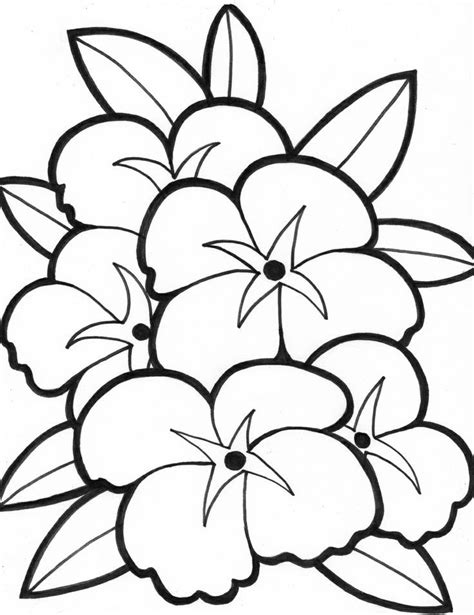 Print as many as you like and come back regularly for more. Simple Flower Coloring Pages - ClipArt Best