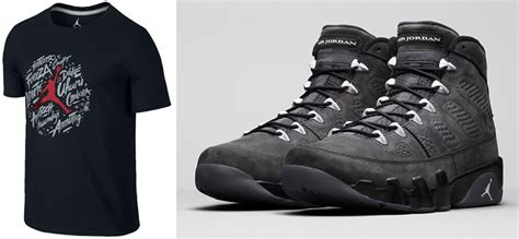 This reconstructed and reconfigured iteration of the air jordan 5 sees reflective material that's typically found on the tongue upper moved to the quarter panel and tongue bottom. Air Jordan 9 Anthracite Worldwide Shirt | SneakerFits.com