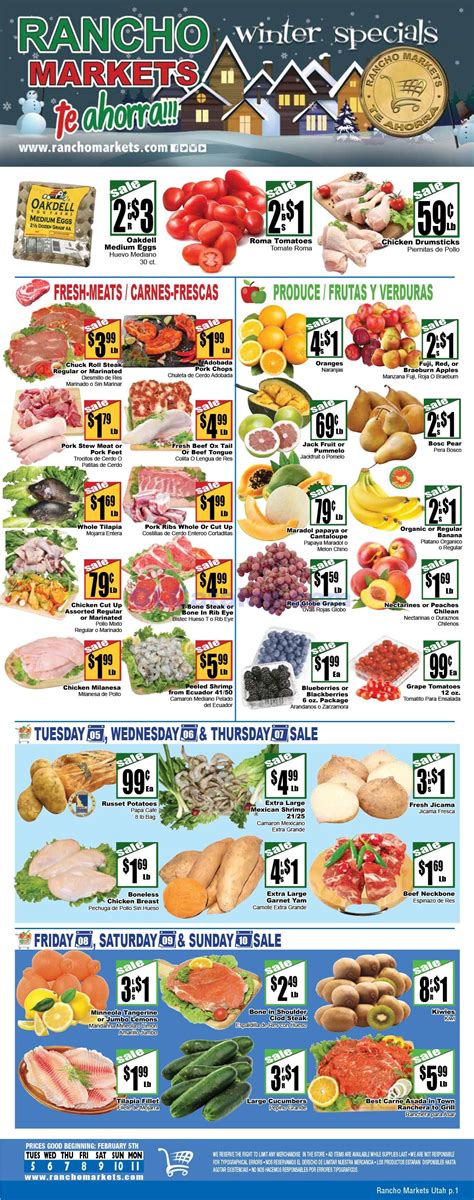 Fill prescriptions, save with 100s of digital coupons, get fuel points, cash checks, send money & more. Rancho Markets Weekly ad February 5 - 11, 2019. Do you ...