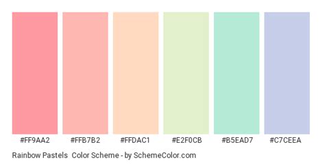 Find & download free graphic resources for pastel rainbow. Rainbow Pastels Color Scheme » Orange » SchemeColor.com