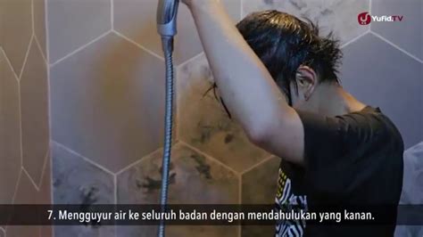 Perkara yang disunnahkan mandi wajib (junub). (Fiqih kelas 7) tata cara mandi besar - YouTube