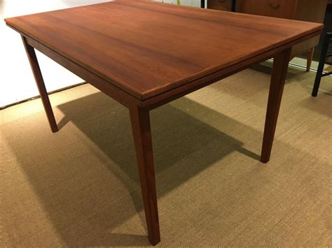 The fixed table top is 59 long x 24 wide x 30 tall with two 12 long x 24 wide leaves. Beautiful Danish Teak Dining Table with Dutch Pull Out ...