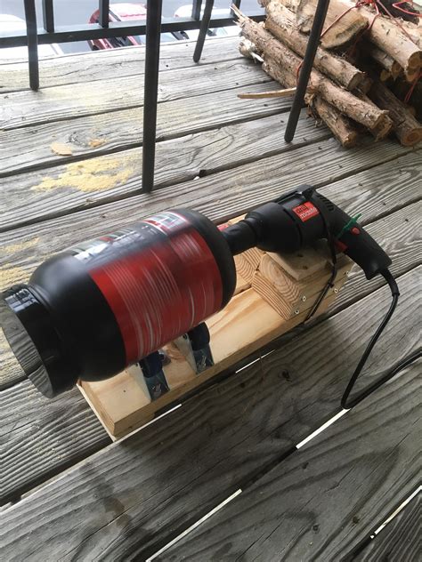 I'm going to switch from using the ultrasonic. This drill from harbor freight is begging to die. DIY wet tumbler because I was bored. : reloading