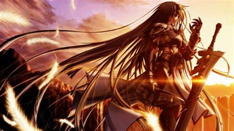 You can also upload and share your favorite sick hd backgrounds. anime, Sword, Sunset, Long Hair, Knights, Original ...