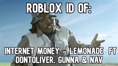 It is actually like no days without individuals referring to it. Roblox Boombox Id Code For Internet Money Lemonade Ft ...