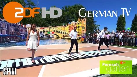 Zweites deutsches fernsehen, besser bekannt unter dem kürzel zdf, ist ein öffentliches fernsehprogramm von deutschland. Zdf Live Fernsehgarten. ZDF Fernsehgarten: Tourismus Mainz