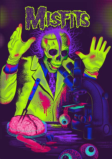 Misfits - Dark Lab - PosterSpy | Punk poster, Rock band posters, Rock ...