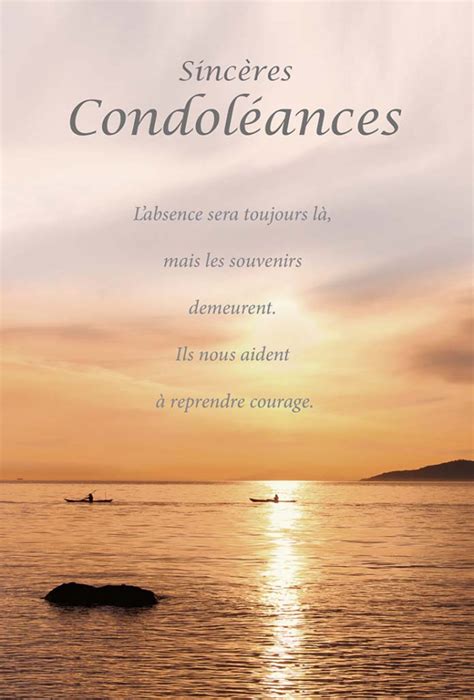 Sincères condoléances