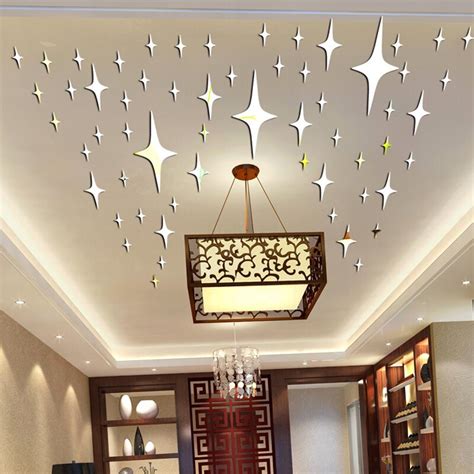 Even use a combination to get a truly spectacular effect! 50 Pieces / Pack Star Shape 3D Acrylic Wall Stickers ...