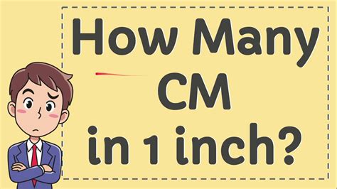 1cm = (1/2.54)″ = 0.3937007874″. How Many CM in 1 inch - YouTube