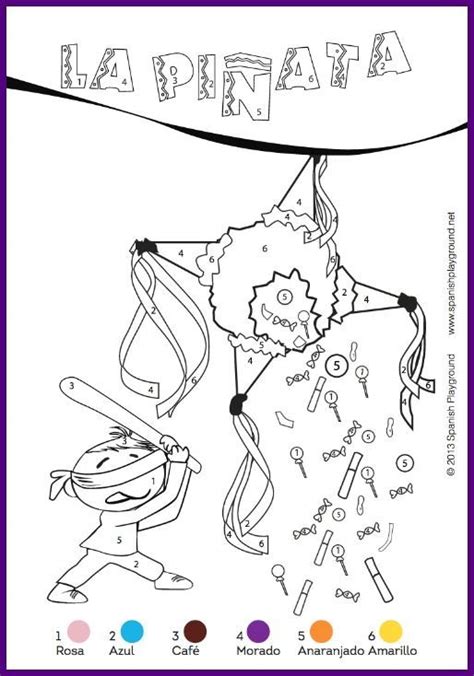 Practice counting from 1 to 10 with these coloring pages that include the word in english and in spanish. Spanish Color-by-Number Christmas Pages: Nativity and ...