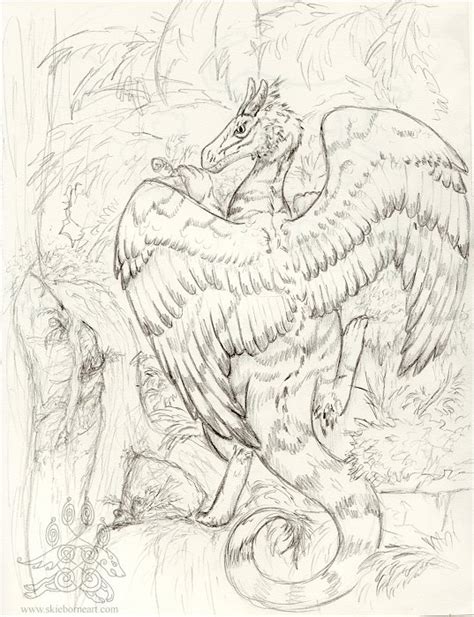 Over 50 art lessons on all aspects of comic artwork! Jungle Dragon - Sketch — Weasyl