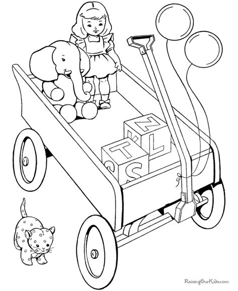 Get crafts, coloring pages, lessons, and more! Printable Christmas Toys Coloring Pages - 008