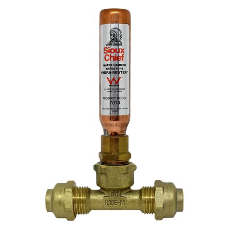 Brass npt water hammer arrestor. Sioux Chief 15mm Size AA Mini-Rester Water Hammer Arrestor ...