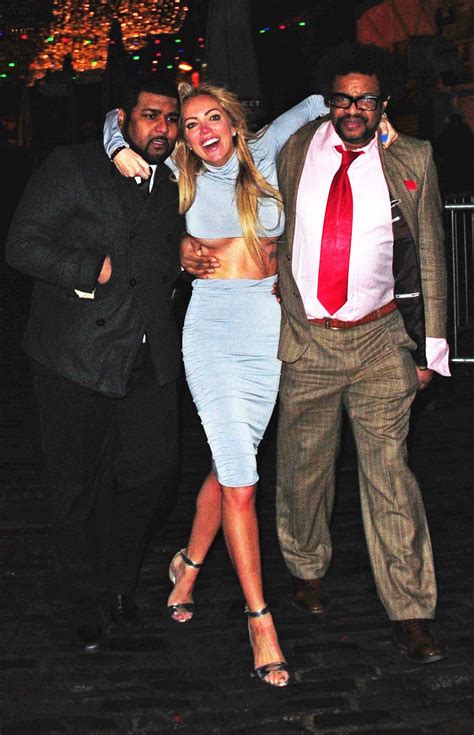 Hawtcelebs.com drunken / html5 audio player; AISLEYNE HORGAN WALLACE Drunken Night Out in london ...