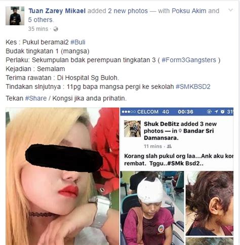 Laporan cyberbully oleh pusat bantuan cyber999 pada tahun 2017 juga turut menunjukkan bahawa lebih banyak kes buli yang melibatkan mangsa belia yang berusia. Pelajar 13 Tahun Dibuli Sampai 'Bocor' Kepala - MYNEWSHUB