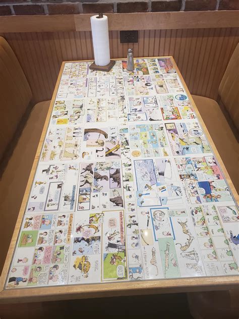 The farm to table experience. This table at a restaurant near me : calvinandhobbes