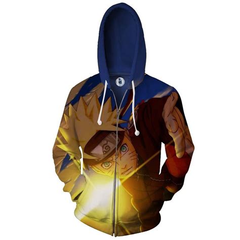Players lead their character from zero to hero on an epic quest to defeat the huge cast of other ninjas and bad guys and prove that they are the boldest and best ninja of all time. Naruto Uzumaki Cool Sneer Style Full Print Zip Up Hoodie # ...