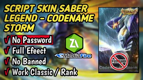 #arcadeandroid #apk welcome guys ☺ hey what's up guys i am back with another interesting video. SCRIPT SKIN Saber Legend - Codename Strom Full Effect - Planet Android AZ