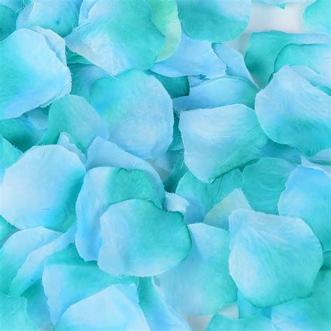 The most common teal silk flowers material is cotton. Teal - Silk Flower Petal - ( 400 Petals ) in 2020 (With ...