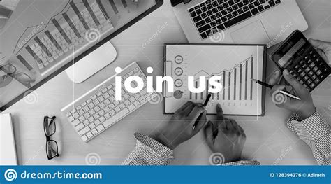 Join Us Concept Businessman Working At Office JOIN OUR TEAM Stock Photo - Image of join, company 