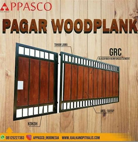 Check spelling or type a new query. Pagar Woodplank Motif Kayu - Jual Kanopi Tralis di 2020 ...