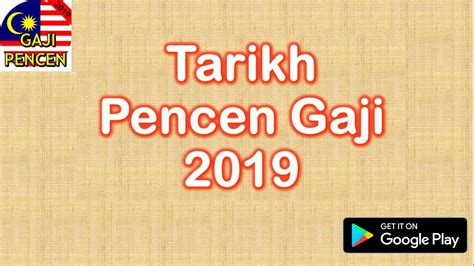 Apk of tarikh gaji pencen 2021 for android os available in books & reference category of our appstore. Tarikh Gaji pencen 2019 | #cardock | jackler.my - YouTube