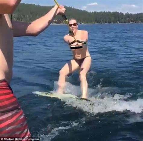 The chelsea handler show is an american sketch comedy series that aired on the e! Chelsea Handler goes waterskiing topless 'to celebrate ...