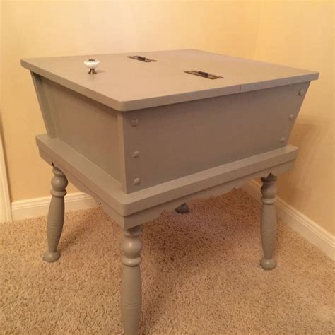 The machine does the mixing. Dough Box End Table | Dough box, End table makeover, End ...