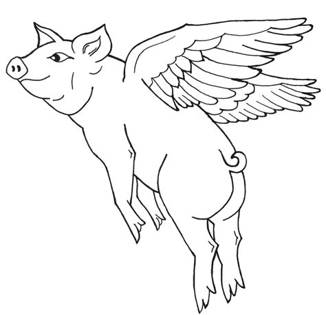 Coloring pages of pigs for kids. Flying Pigs Coloring Pages at GetColorings.com | Free ...