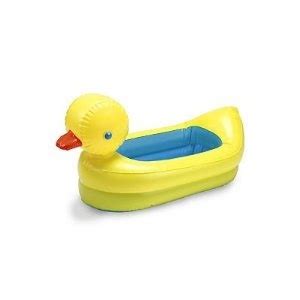 Skip hop's popular moby tub has a mesh sling insert built right in that offers the perfect amount of support. Garanimals Inflatable Safety Duck Tub 31in X 19in | Rubber ...