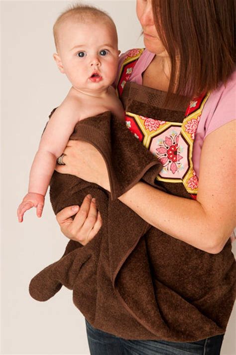 When it's all done, you will have a sewn a rectangular box. Baby Bath Apron Towel and Mitt PDF Sewing Pattern - By ...