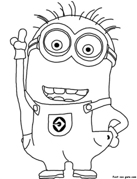 Check spelling or type a new query. Printable Disney Two Eyed Minion Despicable Me 2 Coloring ...