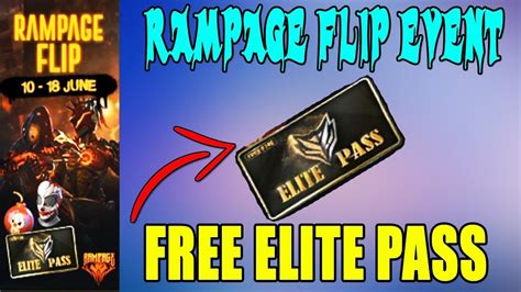 Free fire has many more changes at the start of every month, one of the thing is elite pass this is the product of the game that every player want, but this is n. How to get free elite pass in rampage flip event in free ...