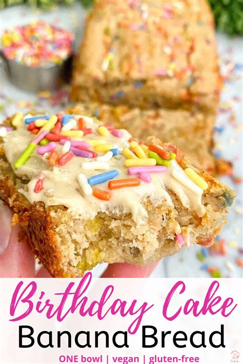 If you're looking for healthy first birthday cake recipes, then you've found the perfect place! Birthday Cake Banana Bread (Gluten-Free) - Secretly ...