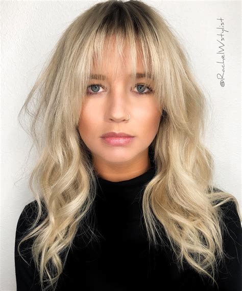 Hight quality clip blondie bangs black for hubby hd. 35 Instagram Popular Ways to Pull Off Long Hair with Bangs ...