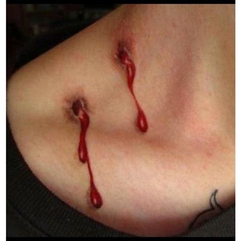 Vampire bite, halloween, bullet hole horror temporary tattoo, bat, spider web! 18 NEW PRETTY VAMPIRE WOMAN TATTOO DESIGN