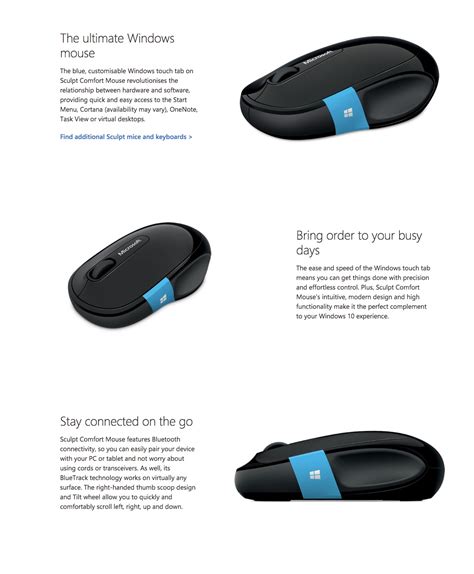 Get up to date specifications, news, and development info. Microsoft Sculpt Comfort Bluetooth Mouse - F 1Tech Computers