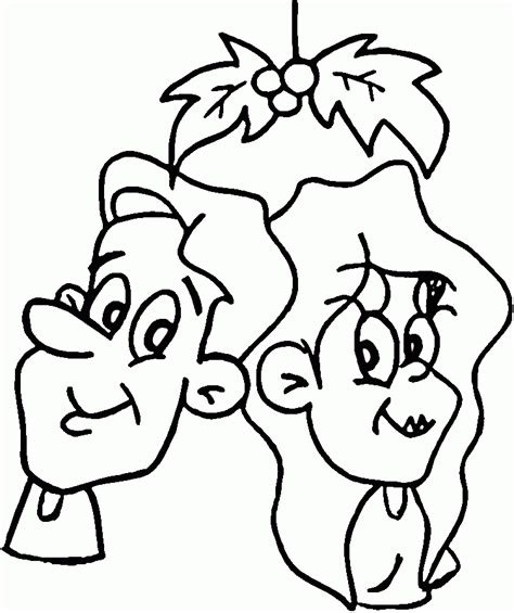Coloring pages for kids mistletoe and poinsettia coloring pages. Mistletoe Coloring Page - Coloring Home