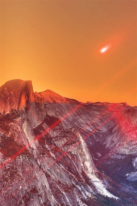 Use them as wallpapers for your mobile or desktop screens. mm27-yosemite-mountain-art-red-flare-sky-nature-wallpaper