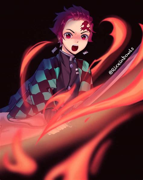 El gif animado de tanjiro demonslayer kimetsunoyaiba perfecto para tus demon slayer shared by white on we heart it. Demon slayer | Anime Art Amino